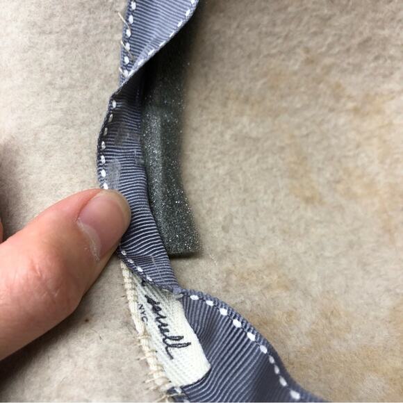 EL SORRELL Men’s Custom Felted Wool Fashion Hat Cream Orange Plaid - Picture 9 of 11